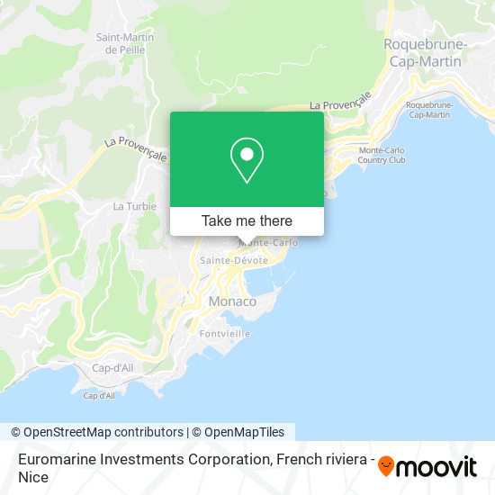 Euromarine Investments Corporation map