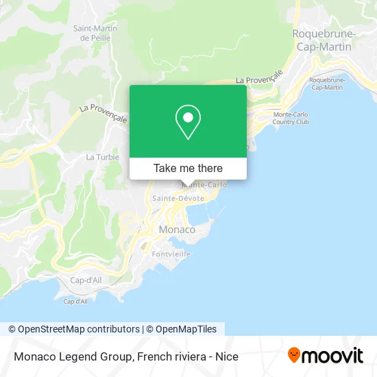 Monaco Legend Group map