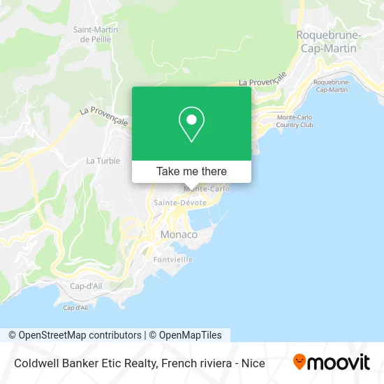 Coldwell Banker Etic Realty map