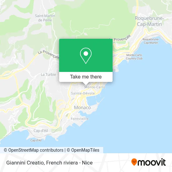 Giannini Creatio map