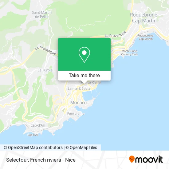 Selectour map