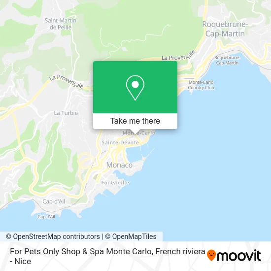 For Pets Only Shop & Spa Monte Carlo map