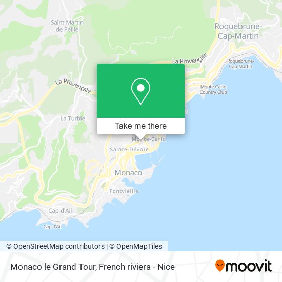 Mapa Monaco le Grand Tour