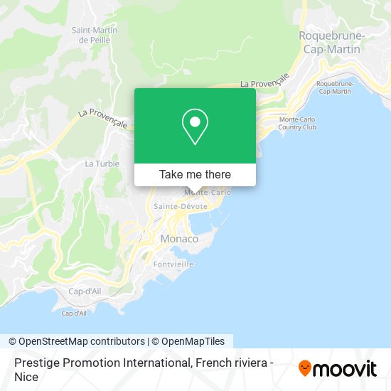 Prestige Promotion International map