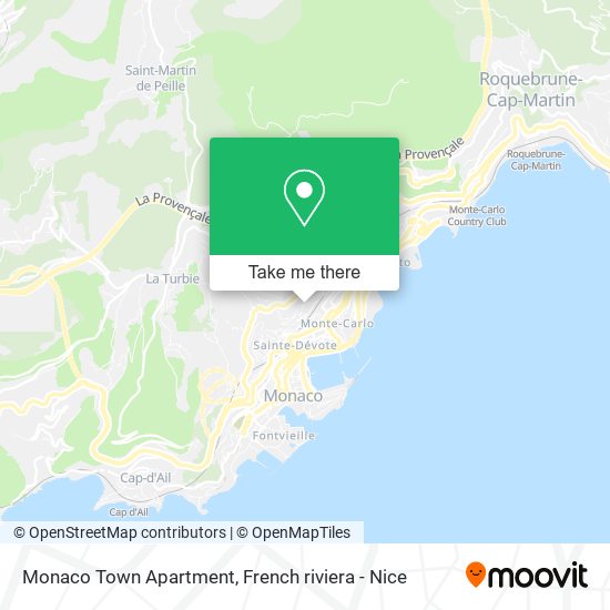 Monaco Town Apartment map