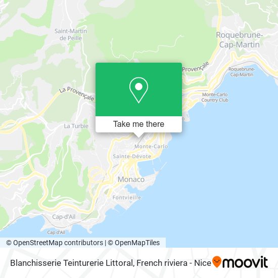 Blanchisserie Teinturerie Littoral map