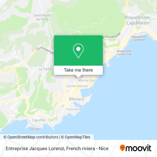 Entreprise Jacques Lorenzi map