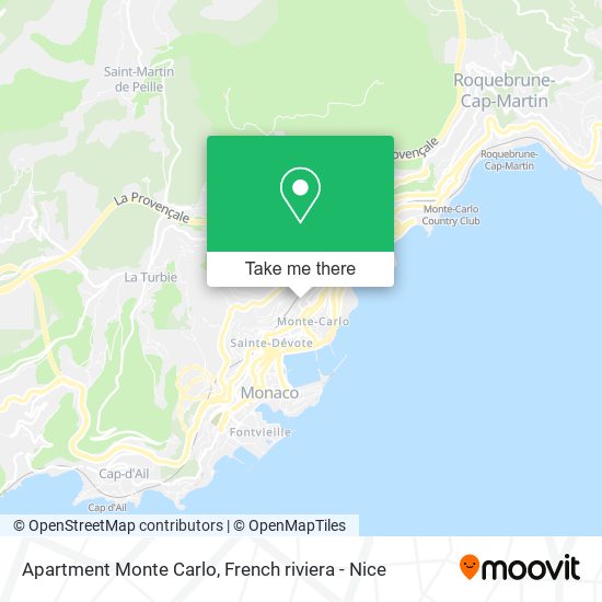 Mapa Apartment Monte Carlo