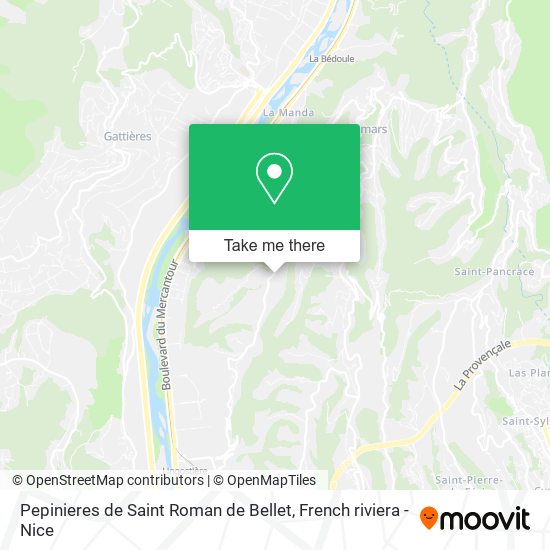 Pepinieres de Saint Roman de Bellet map