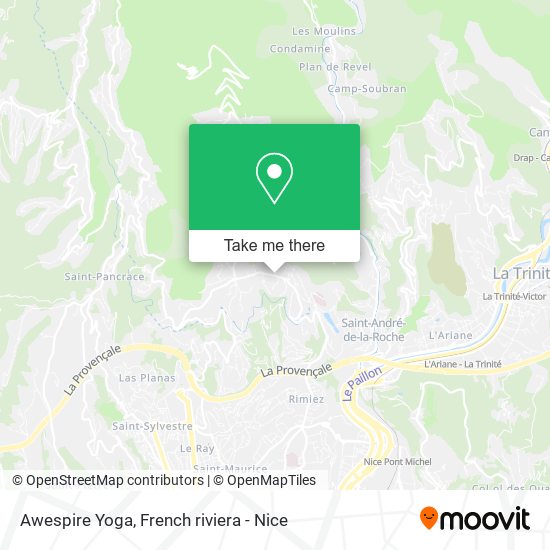 Awespire Yoga map