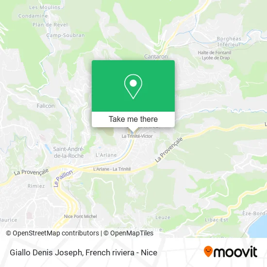 Giallo Denis Joseph map