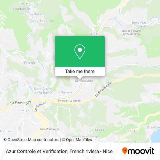 Azur Controle et Verification map