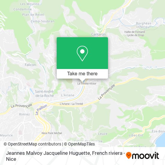 Mapa Jeannes Malvoy Jacqueline Huguette