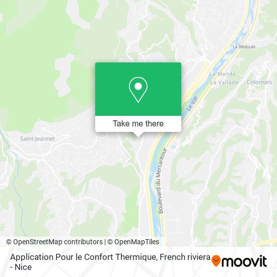 Application Pour le Confort Thermique map