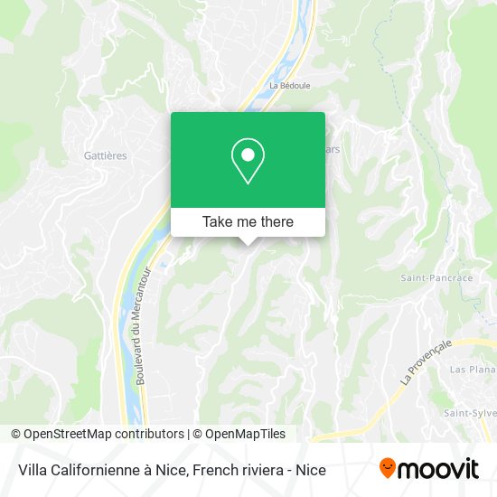 Villa Californienne à Nice map