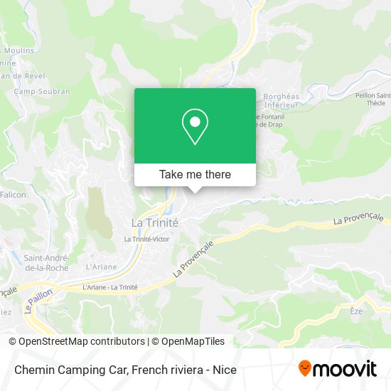 Chemin Camping Car map