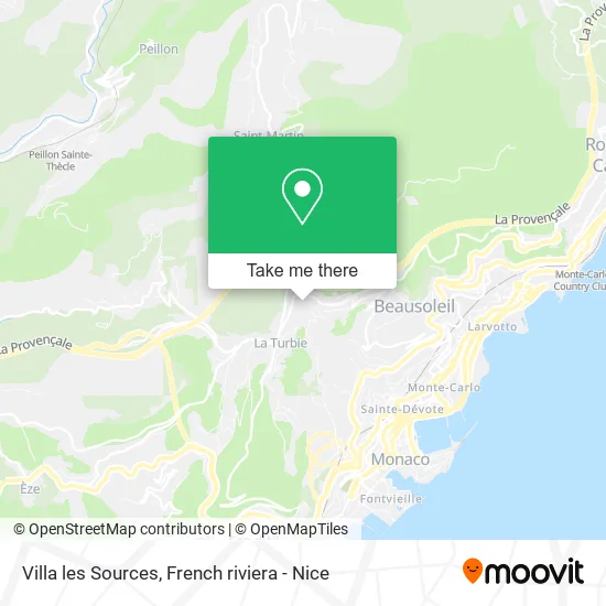 Villa les Sources map