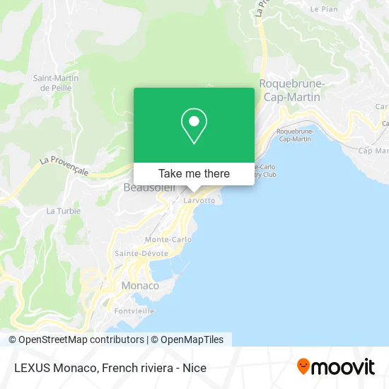 LEXUS Monaco map