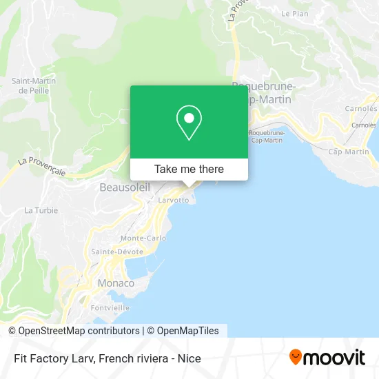 Fit Factory Larv map