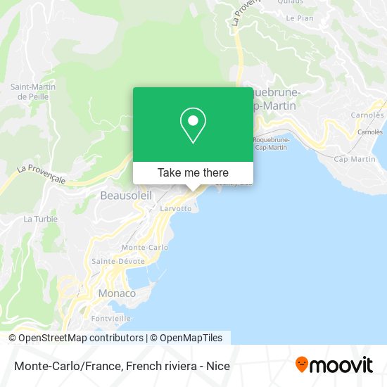 Mapa Monte-Carlo/France