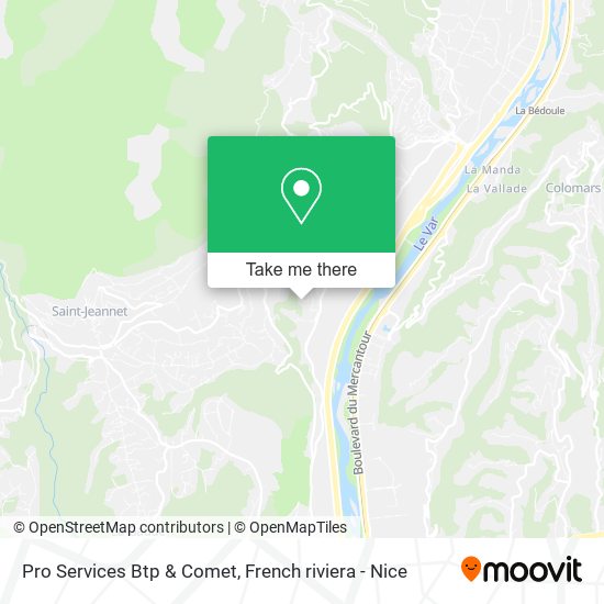 Pro Services Btp & Comet map