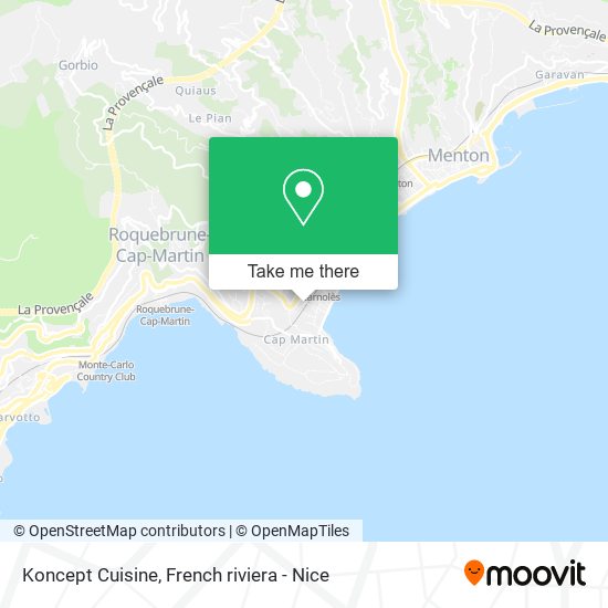 Mapa Koncept Cuisine