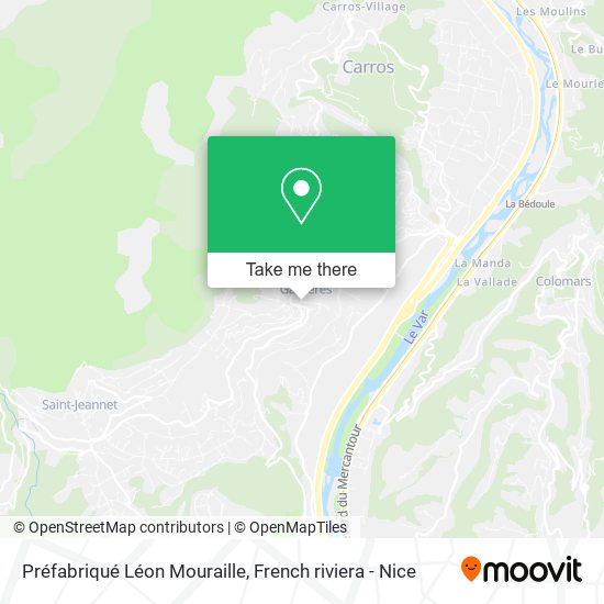Préfabriqué Léon Mouraille map