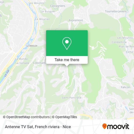 Antenne TV Sat map