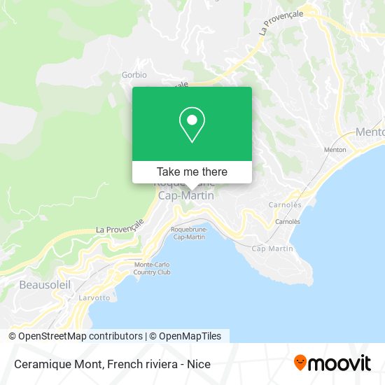 Mapa Ceramique Mont