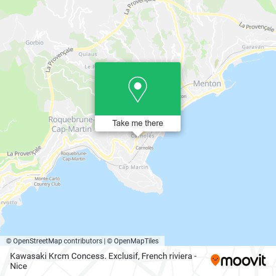 Kawasaki Krcm Concess. Exclusif map