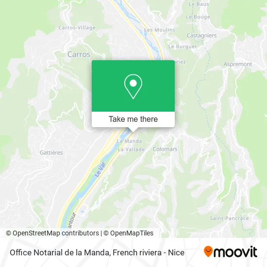 Office Notarial de la Manda map
