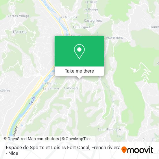 Mapa Espace de Sports et Loisirs Fort Casal