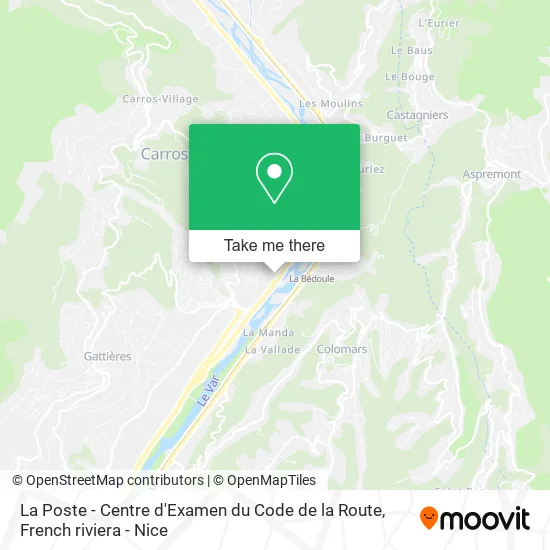 La Poste - Centre d'Examen du Code de la Route map