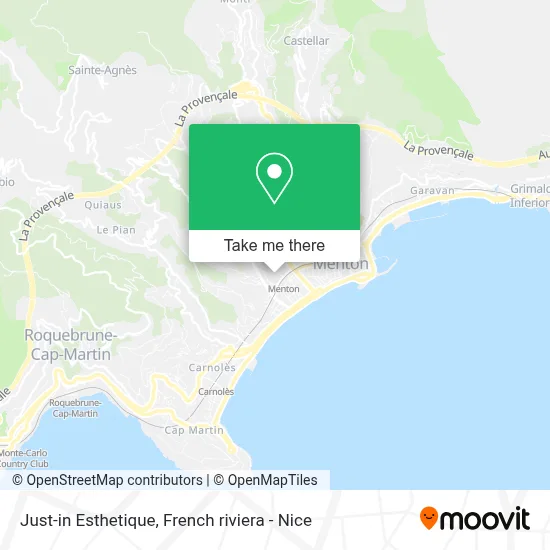 Just-in Esthetique map