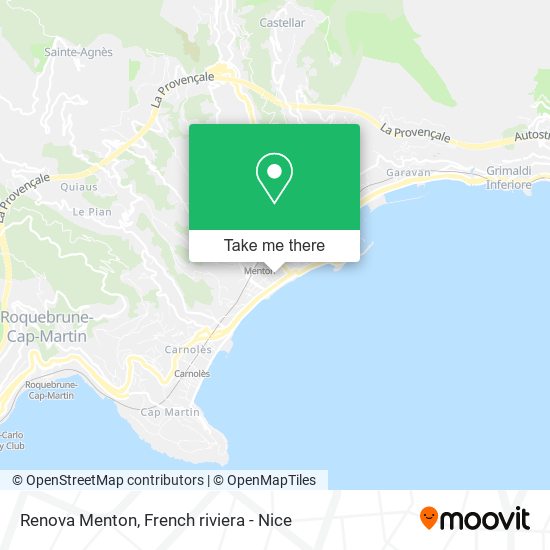 Renova Menton map