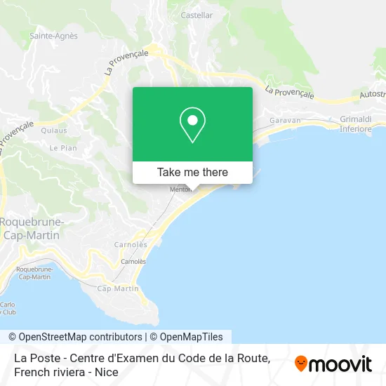 La Poste - Centre d'Examen du Code de la Route map