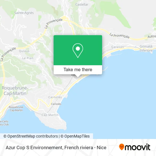 Azur Cop S Environnement map