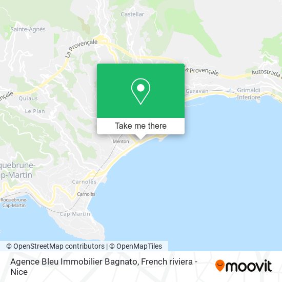 Agence Bleu Immobilier Bagnato map