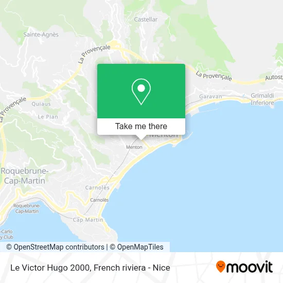 Le Victor Hugo 2000 map