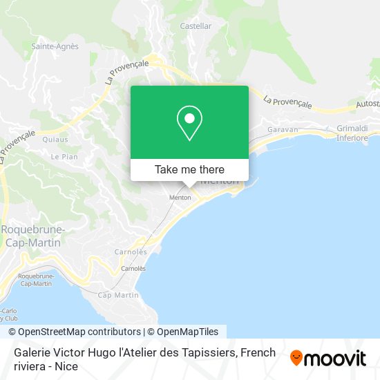 Galerie Victor Hugo l'Atelier des Tapissiers map
