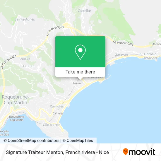 Signature Traiteur Menton map