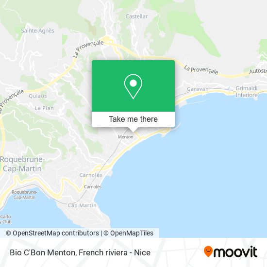 Bio C'Bon Menton map