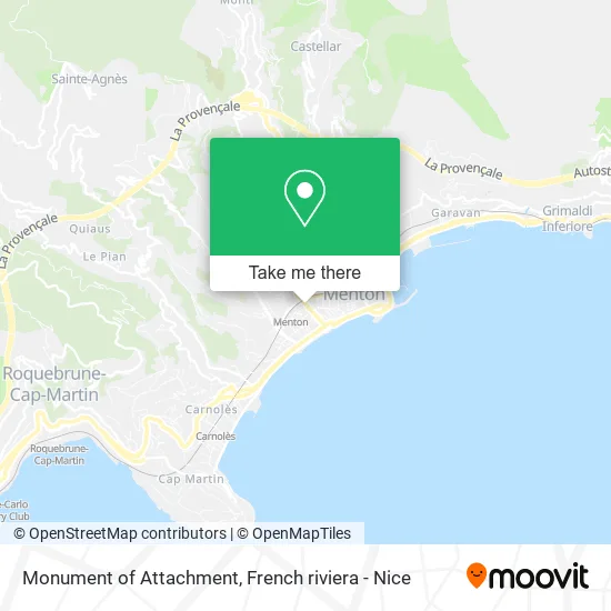 Monument of Attachment map