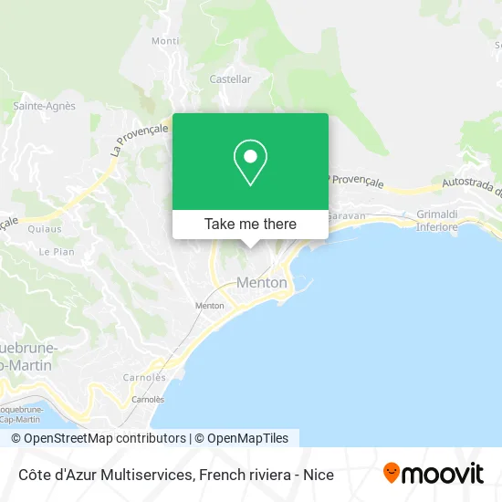 Côte d'Azur Multiservices map