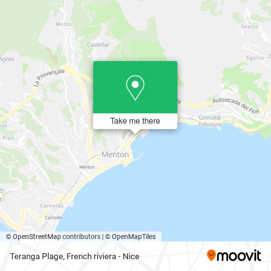 Teranga Plage map