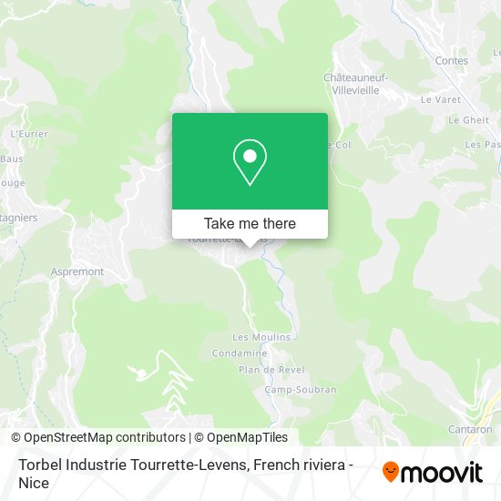 Torbel Industrie Tourrette-Levens map