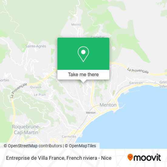 Mapa Entreprise de Villa France