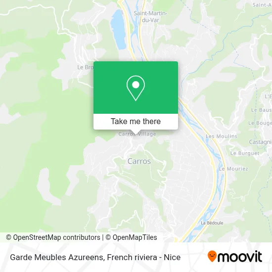 Garde Meubles Azureens map