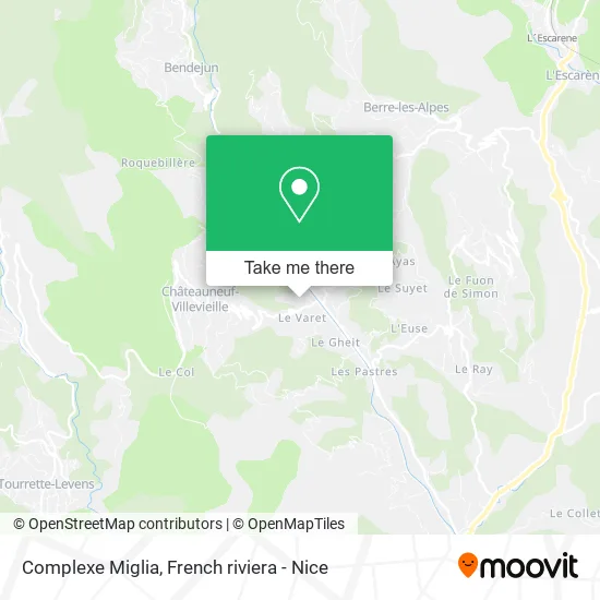 Complexe Miglia map