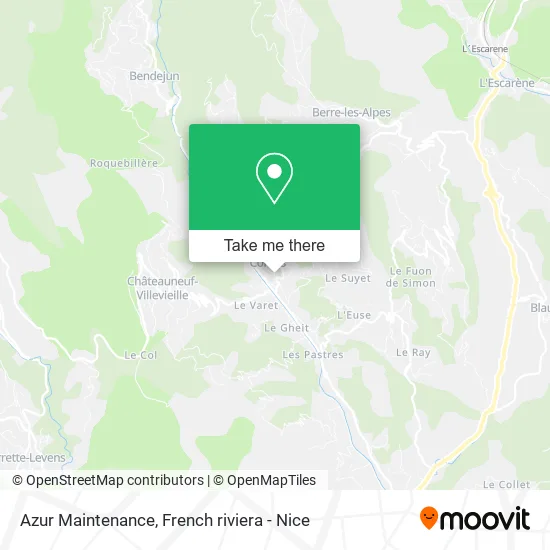 Azur Maintenance map